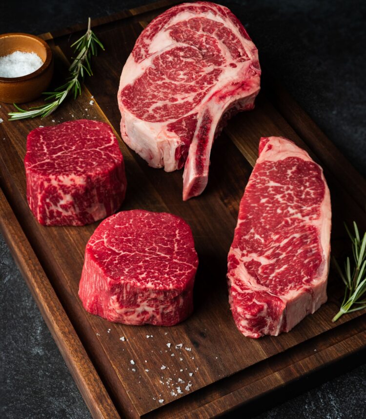 Beef Meat Products on a Cutting Board - Modern Photo Shoot