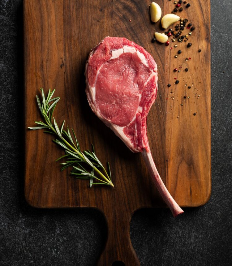 Veal Meat Products on a Cutting Board - Modern Photo Shoot