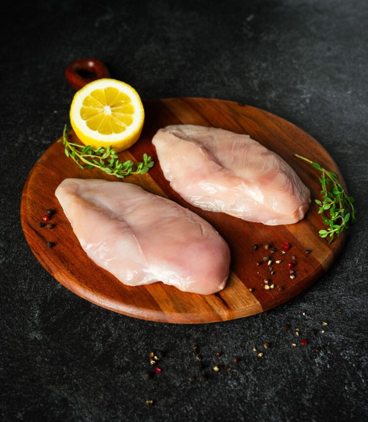 Chicken Meat Products on a Cutting Board - Modern Photo Shoot